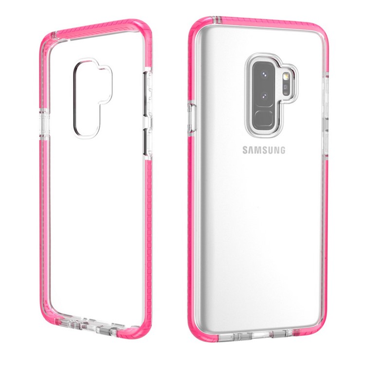 Transparent TPU Phone Casing for Samsung Galaxy S9 Plus G965 - Rose-3