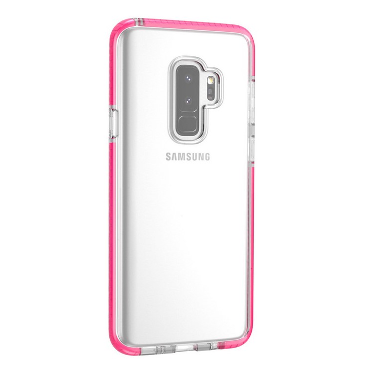 Transparent TPU Phone Casing for Samsung Galaxy S9 Plus G965 - Rose-5