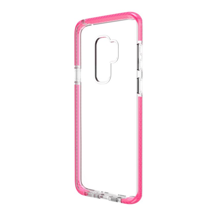 Transparent TPU Phone Casing for Samsung Galaxy S9 Plus G965 - Rose-7
