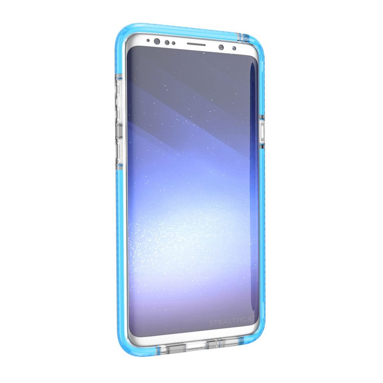 Transparent TPU Protective Cover Case for Samsung Galaxy S9 Plus G965 - Blue-6