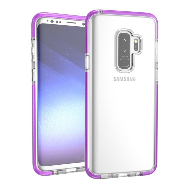 Transparent TPU Protective Mobile Shell for Samsung Galaxy S9 Plus G965 - Purple-2
