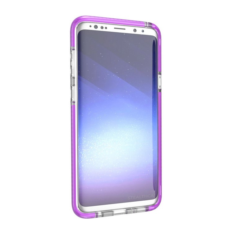 Transparent TPU Protective Mobile Shell for Samsung Galaxy S9 Plus G965 - Purple-5