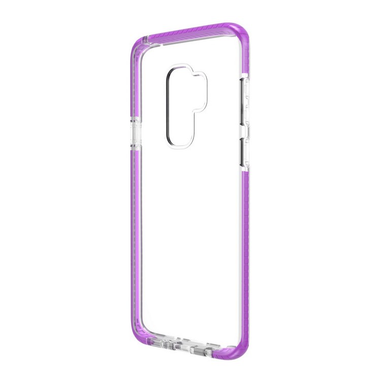 Transparent TPU Protective Mobile Shell for Samsung Galaxy S9 Plus G965 - Purple-7
