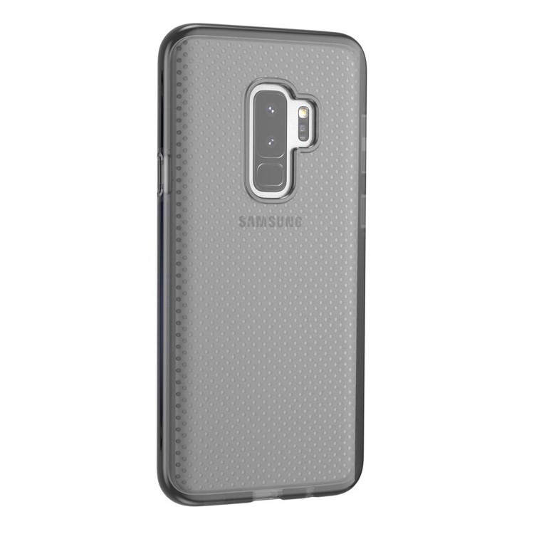 Seamless Dots Gel TPU Cover Case for Samsung Galaxy S9 Plus - All Black-5