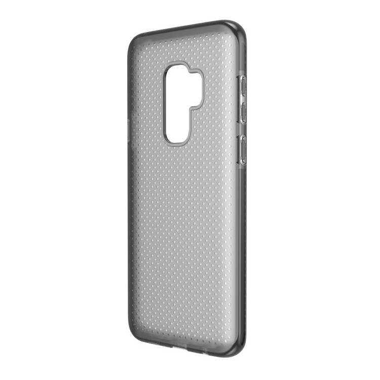 Seamless Dots Gel TPU Cover Case for Samsung Galaxy S9 Plus - All Black-7