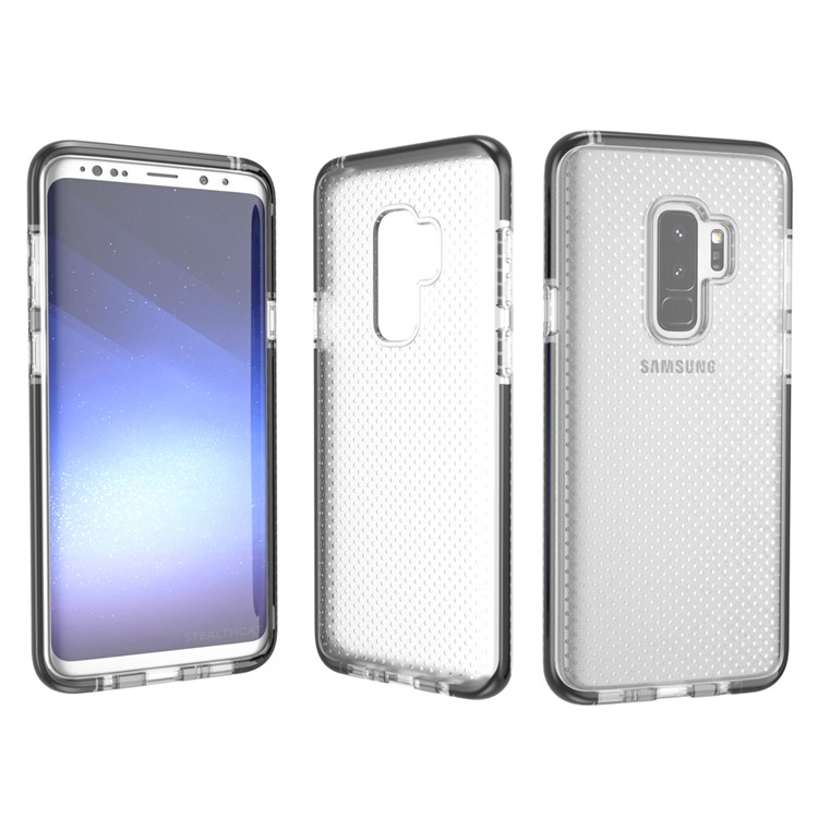 Seamless Dots Gel TPU Cell Phone Case for Samsung Galaxy S9 Plus G965 - Black-1