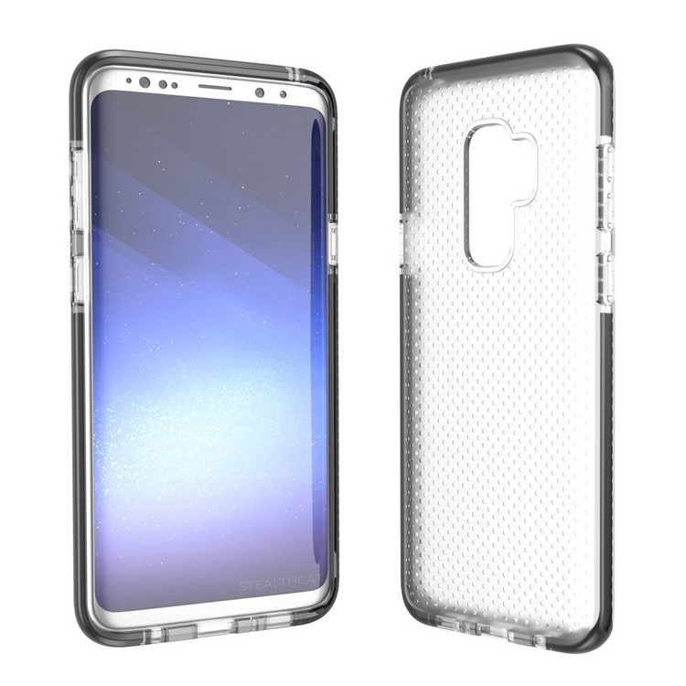 Seamless Dots Gel TPU Cell Phone Case for Samsung Galaxy S9 Plus G965 - Black-2