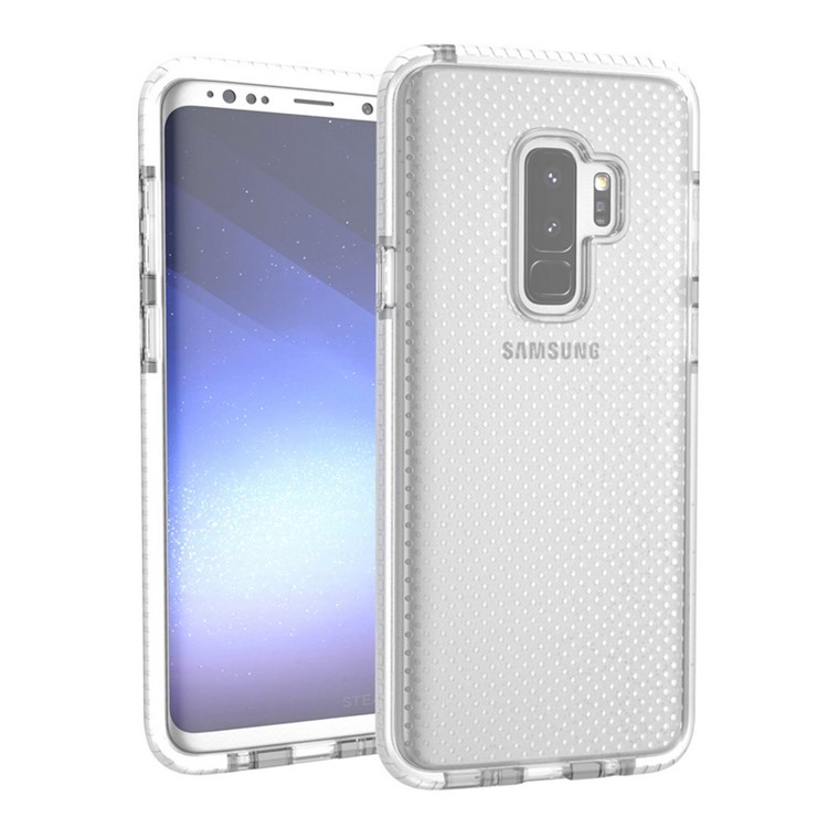 Seamless Dots Gel TPU Mobile Phone Case for Samsung Galaxy S9 Plus G965 - White-4