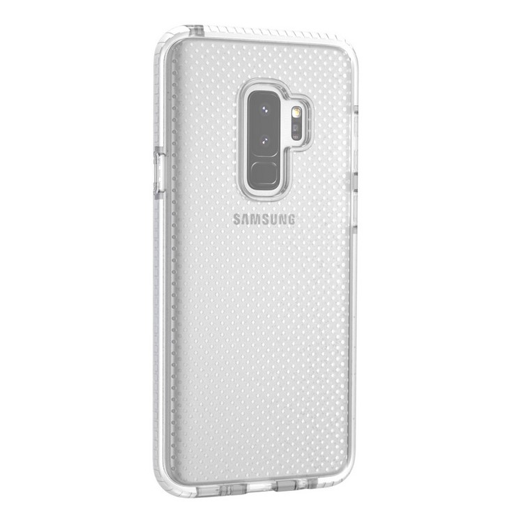 Seamless Dots Gel TPU Mobile Phone Case for Samsung Galaxy S9 Plus G965 - White-5