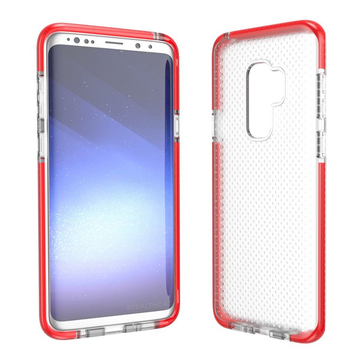 Seamless Dots Gel TPU Cell Phone Cover for Samsung Galaxy S9 Plus G965 - Red-2