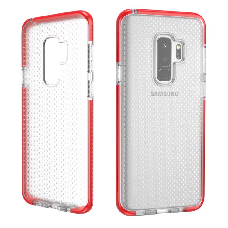 Seamless Dots Gel TPU Cell Phone Cover for Samsung Galaxy S9 Plus G965 - Red-3