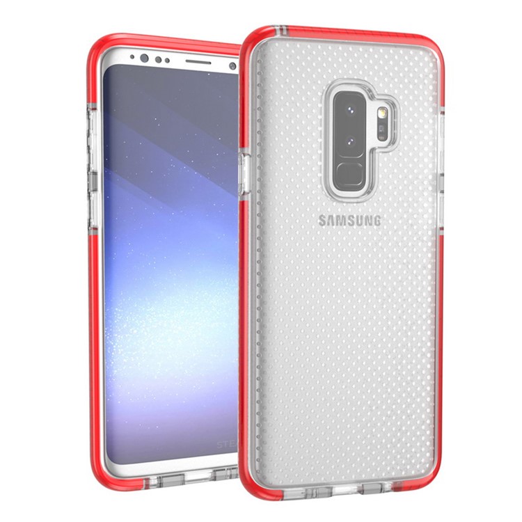 Seamless Dots Gel TPU Cell Phone Cover for Samsung Galaxy S9 Plus G965 - Red-4