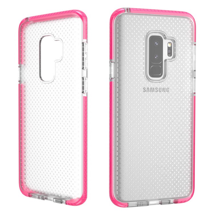 Seamless Dots Gel TPU Mobile Phone Shell for Samsung Galaxy S9 Plus G965 - Rose-2