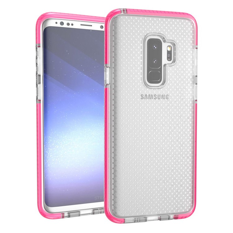 Seamless Dots Gel TPU Mobile Phone Shell for Samsung Galaxy S9 Plus G965 - Rose-3