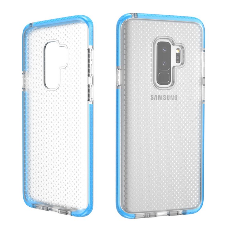 Seamless Dots Gel TPU Protector Phone Casing for Samsung Galaxy S9 Plus G965 - Blue-3