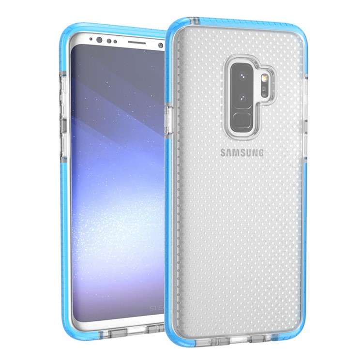 Seamless Dots Gel TPU Protector Phone Casing for Samsung Galaxy S9 Plus G965 - Blue-4