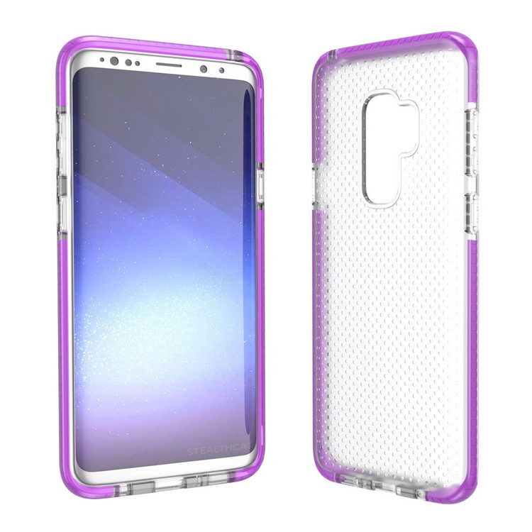Seamless Dots Gel TPU Phone Case Accessory for Samsung Galaxy S9 Plus G965 - Purple-2