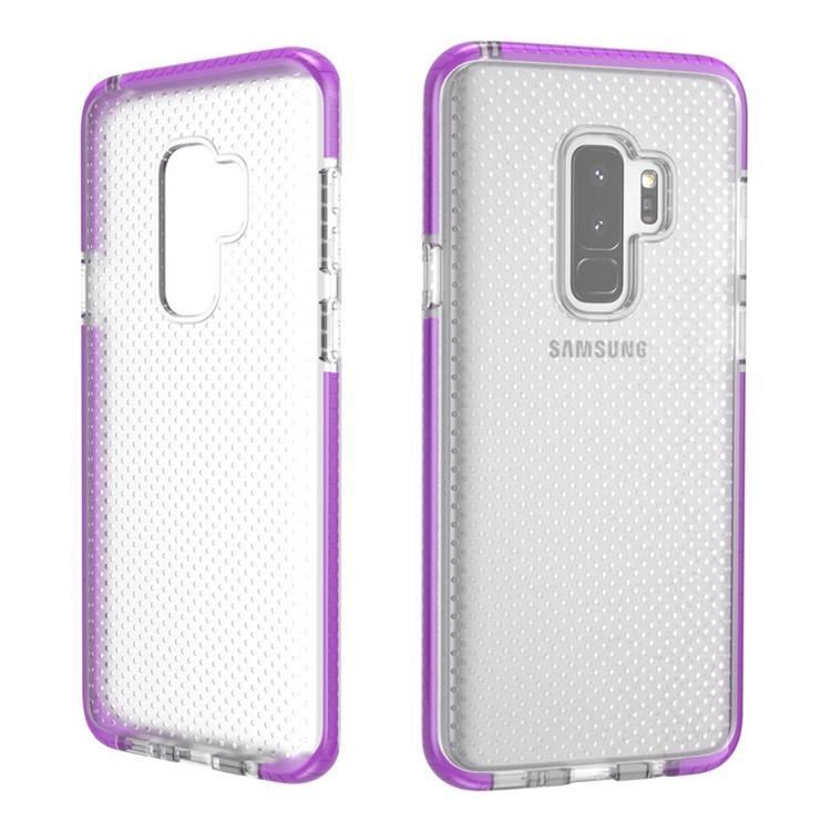 Seamless Dots Gel TPU Phone Case Accessory for Samsung Galaxy S9 Plus G965 - Purple-3