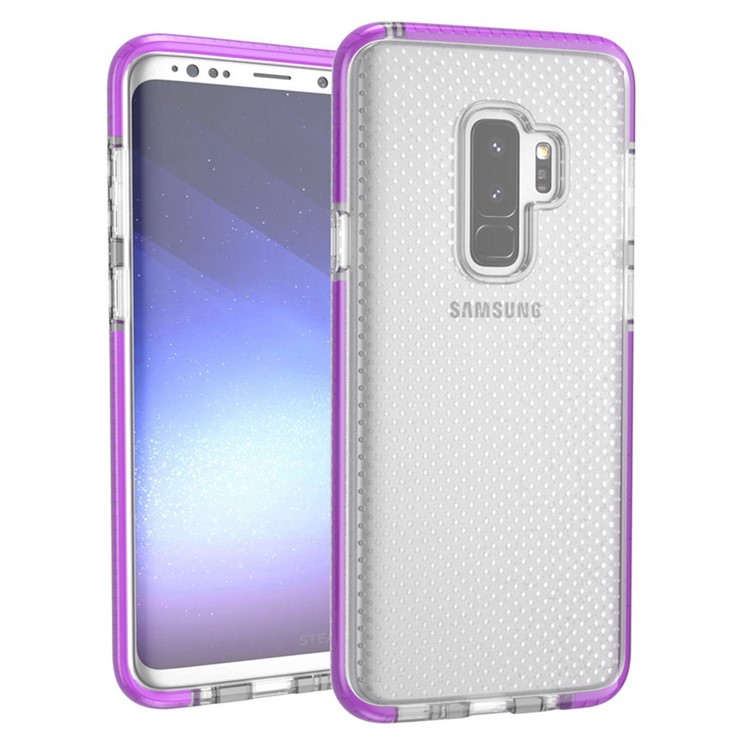 Seamless Dots Gel TPU Phone Case Accessory for Samsung Galaxy S9 Plus G965 - Purple-4