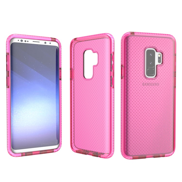 

For Samsung Galaxy S9+ G965 Seamless Dots Gel TPU Mobile Casing - All Rose