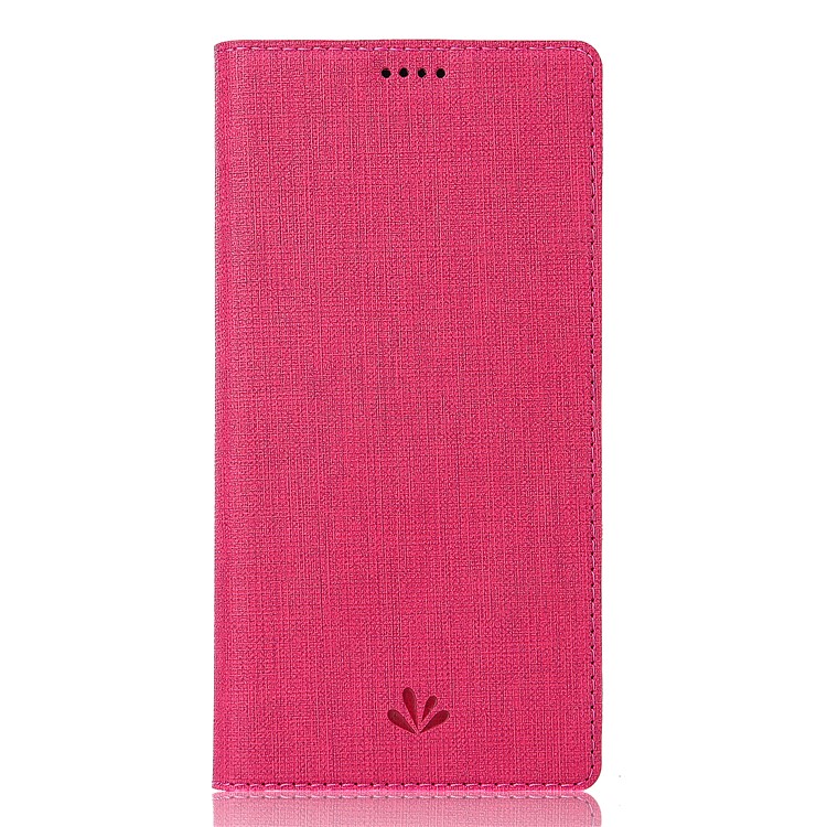 VILI DMX Cross Texture Card Holder Leather Stand Shell for Samsung Galaxy S9 G960 - Rose-2