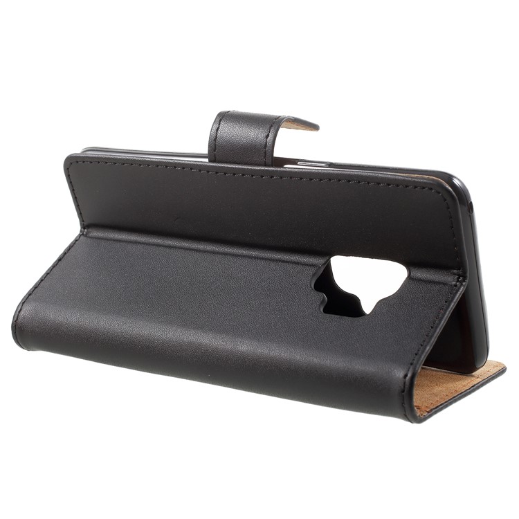 Wallet Leather Stand Case for Samsung Galaxy S9 - Black-4