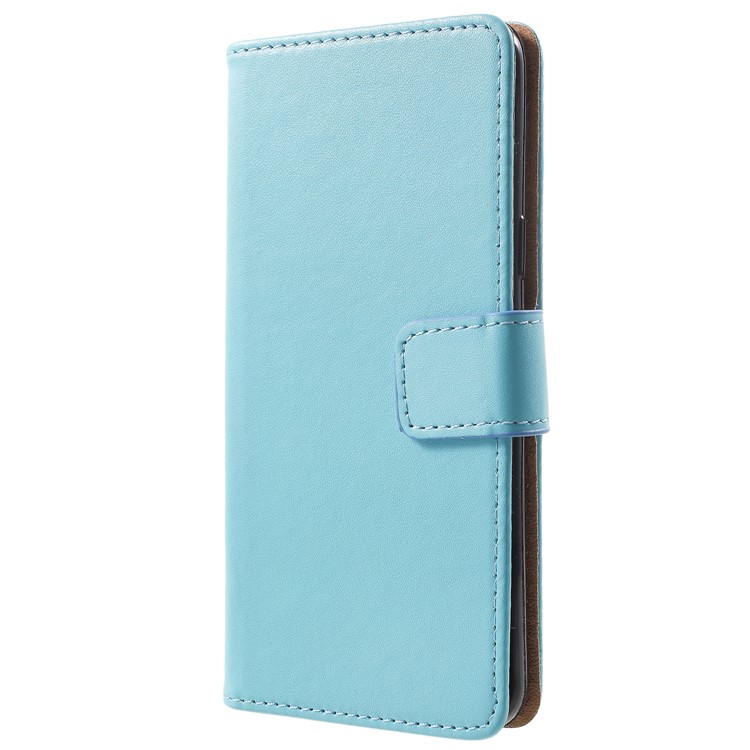 Wallet Leather Stand Casing for Samsung Galaxy S9 - Blue-2