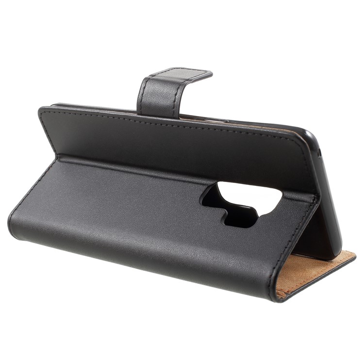 Wallet Leather Stand Case for Samsung Galaxy S9 Plus - Black-4