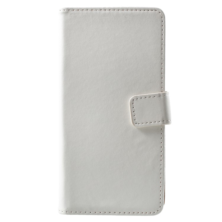 Wallet Leather Stand Cover for Samsung Galaxy S9 Plus - White-1
