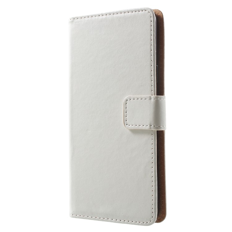 Wallet Leather Stand Cover for Samsung Galaxy S9 Plus - White-2