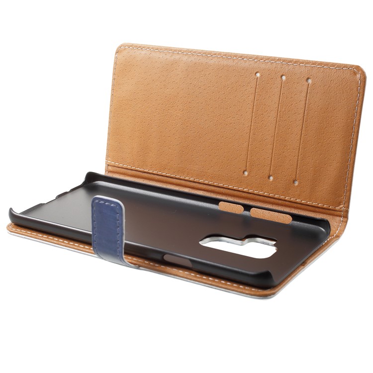 Pattern Printing Leather Wallet Stand Cell Phone Case for Samsung Galaxy S9 Plus - Public Police Call Box-5