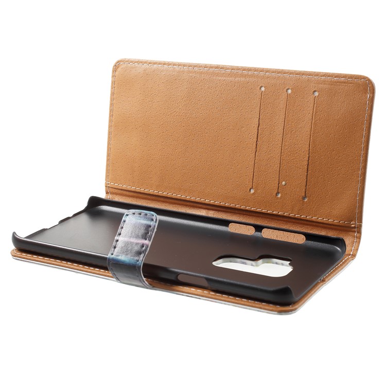 Pattern Printing Leather Wallet Stand Mobile Phone Shell for Samsung Galaxy S9 Plus - Dream Catcher-5