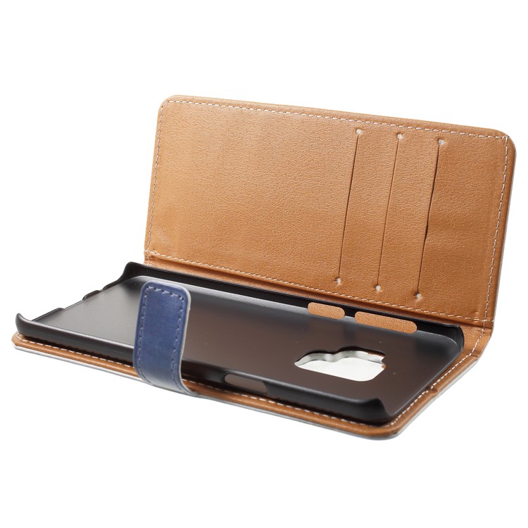 Pattern Printing Leather Wallet Stand Cell Phone Case for Samsung Galaxy S9 - Public Police Call Box-5
