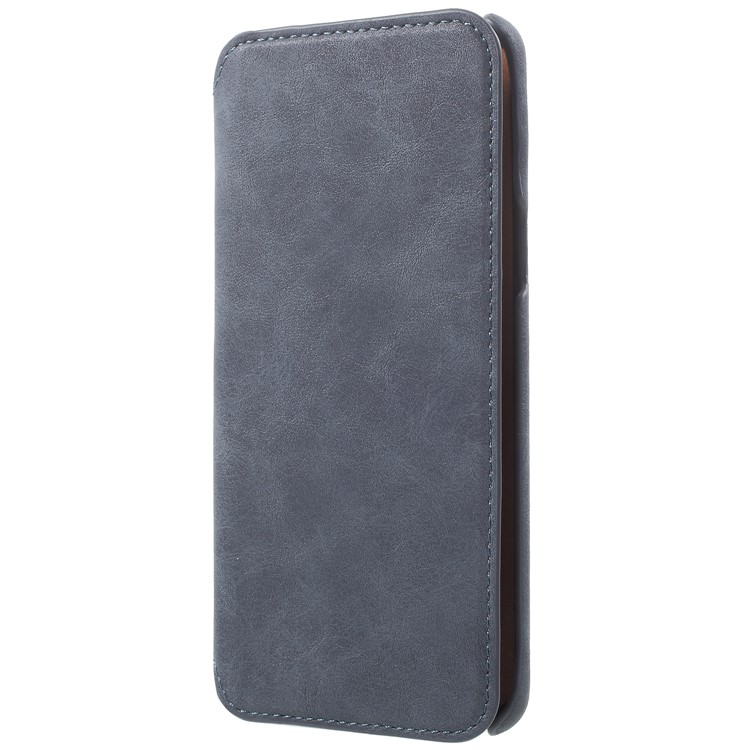 Flip Wallet PU Leather Case for Samsung Galaxy S9 - Grey-3