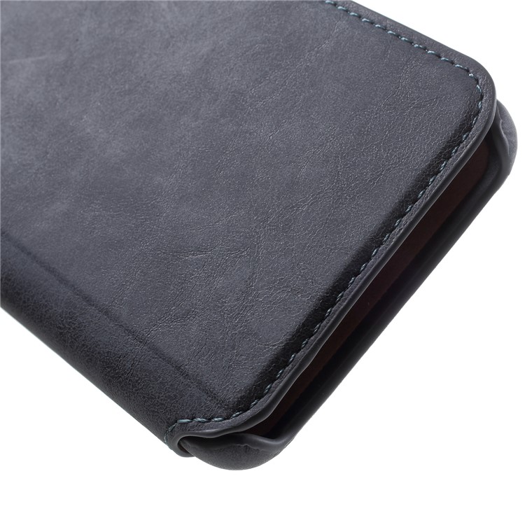 Flip Wallet PU Leather Case for Samsung Galaxy S9 - Grey-7