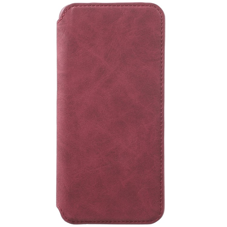Flip Wallet PU Leather Cover for Samsung Galaxy S9 - Red-1
