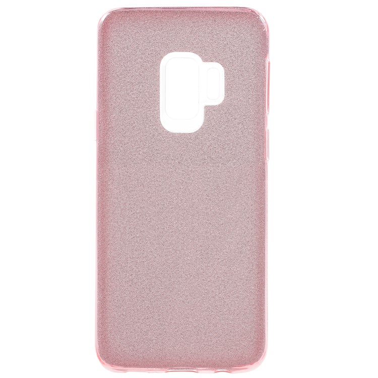 

Glittery Powder 3-piece TPU + PC Hybrid Protection Cover for Samsung Galaxy S9 - Pink