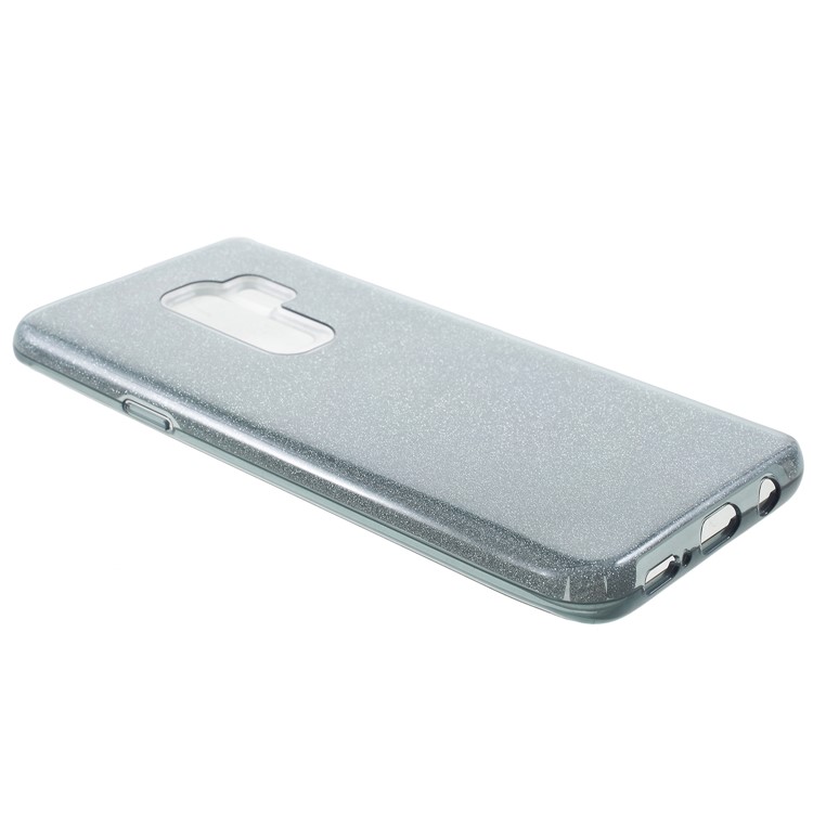 Glittery TPU + PC Hybrid Case Cover for Samsung Galaxy S9 Plus G965 - Grey-3