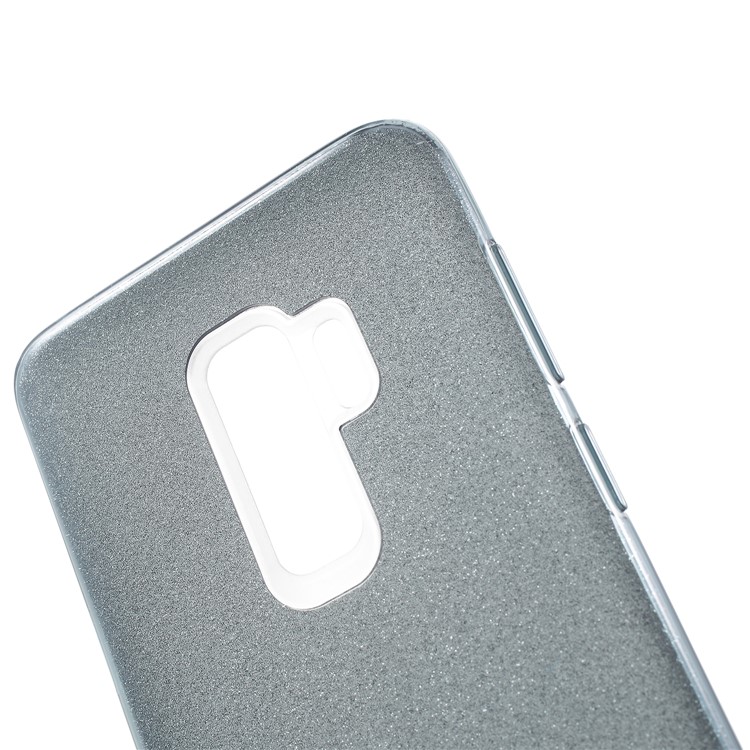 Glittery TPU + PC Hybrid Case Cover for Samsung Galaxy S9 Plus G965 - Grey-4