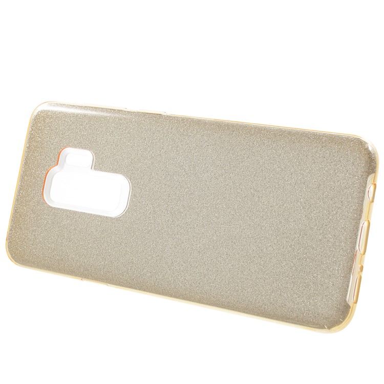 Glittery TPU + PC Combo Shell for Samsung Galaxy S9+ - Gold-2