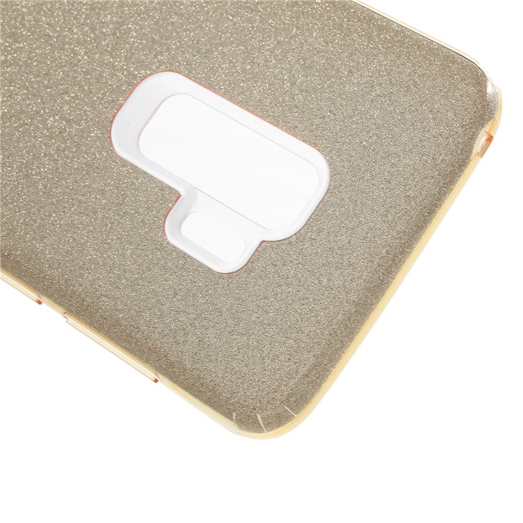 Glittery TPU + PC Combo Shell for Samsung Galaxy S9+ - Gold-4