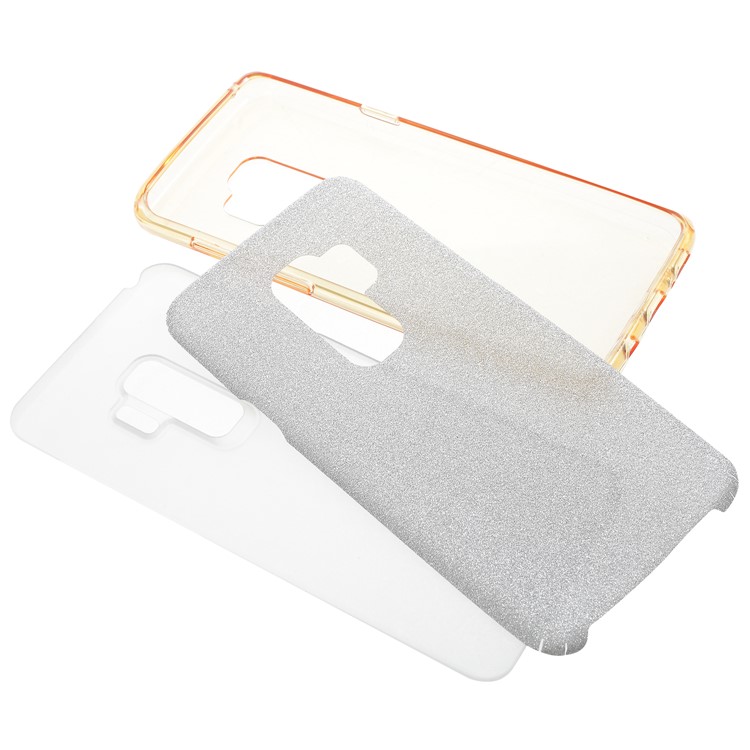 Glittery TPU + PC Combo Shell for Samsung Galaxy S9+ - Gold-5