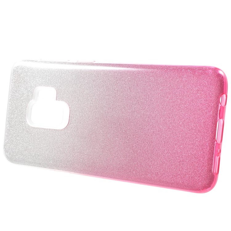 3-in-1 Gradient Glittering PC + TPU Phone Casing Shell for Samsung Galaxy S9 - Rose-2