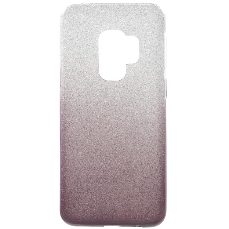 3-in-1 Gradient Glittering PC + TPU Phone Cover for Samsung Galaxy S9 - Dark Purple-1