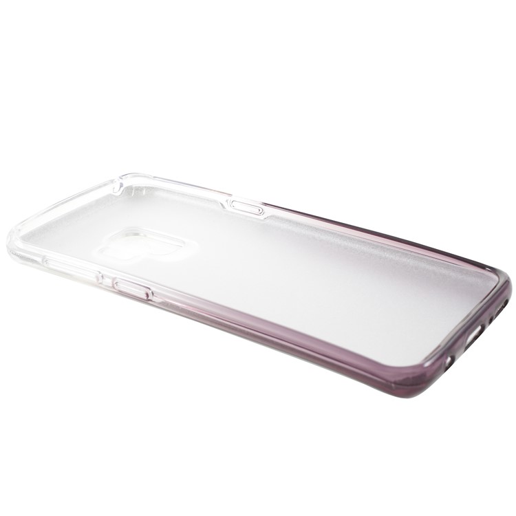 3-in-1 Gradient Glittering PC + TPU Phone Cover for Samsung Galaxy S9 - Dark Purple-4