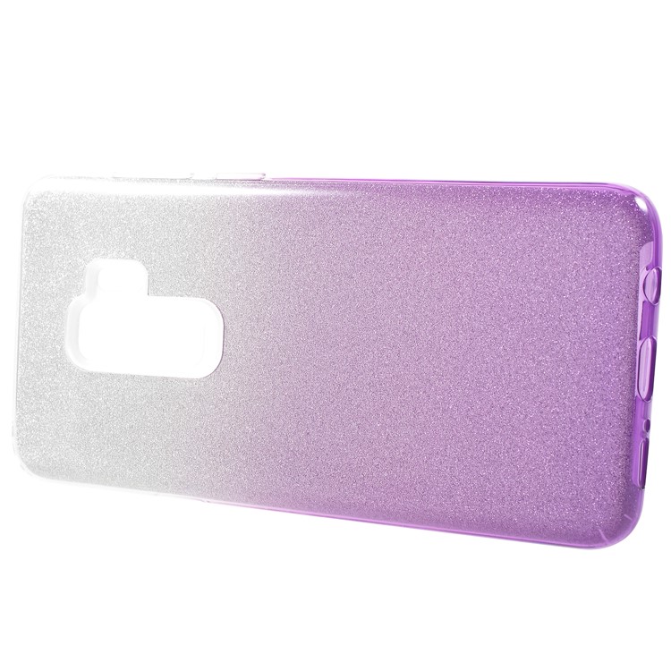 3-in-1 Gradient Glittering PC + TPU Phone Cover for Samsung Galaxy S9 Plus G965 - Light Purple-2