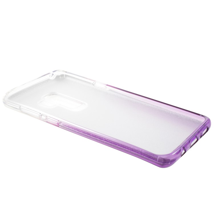 3-in-1 Gradient Glittering PC + TPU Phone Cover for Samsung Galaxy S9 Plus G965 - Light Purple-4