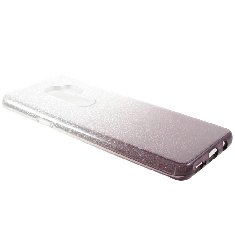 3-in-1 Gradient Glittering PC + TPU Phone Casing Cover for Samsung Galaxy S9 Plus G965 - Dark Purple-3