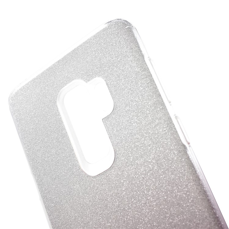 3-in-1 Gradient Glittering PC + TPU Phone Casing Cover for Samsung Galaxy S9 Plus G965 - Dark Purple-5