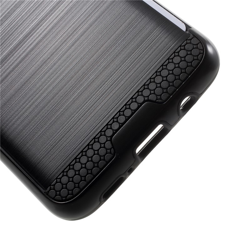 Brushed PC + TPU Hybrid Phone Card Slot Case for Samsung Galaxy S9 Plus - Black-5